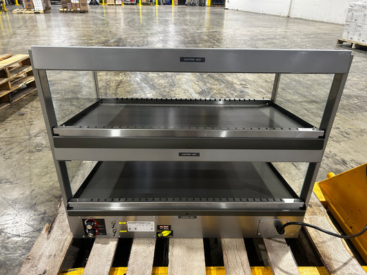 Hatco GRSDS-36D Glo-Ray 36" Slanted Double Shelf Merchandiser - 120V