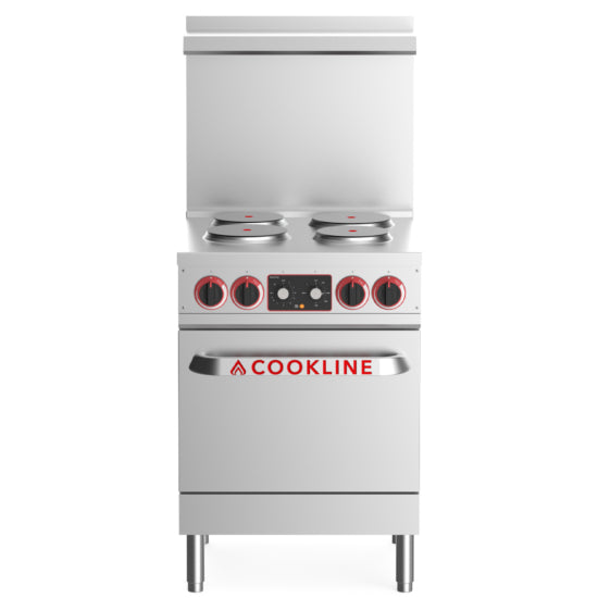 Cookline ER24-208 24" Electric Range with 4 Burners, 208V