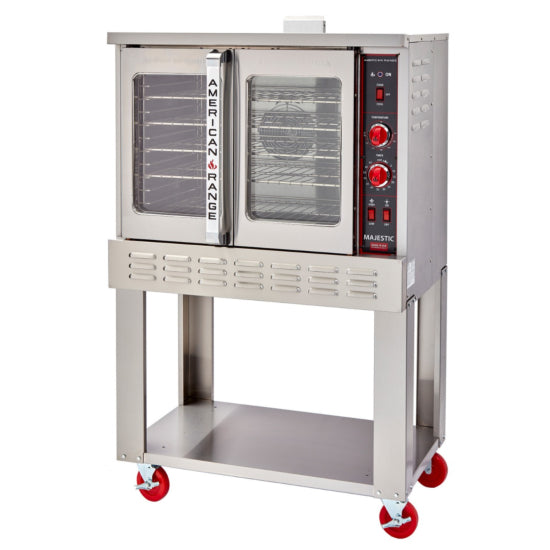 American Range M-1-LP Bakery Depth Single Deck 2 Glass Door Convection Oven - Liquid Propane Gas - 80,000 BTU