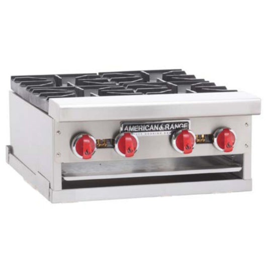 American Range ARSHP-24-4-LP 24" Liquid Propane Gas Hot Plate with Four Burners - 128,000 BTU