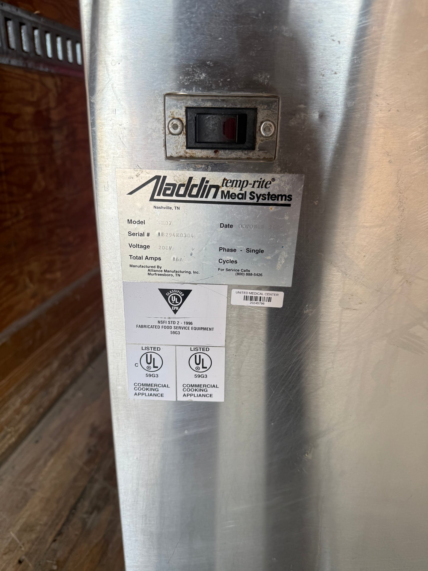 Dish Heater, 2 Well, for 9" Dishes - DH07 Pre Owned