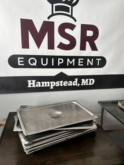 Full-size Super Pan V® solid stainless steel cover 77250