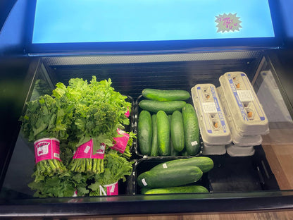 Mtlcool Oasis-36 3' Grab & Go Cooler Refrigerated Display Merchandiser