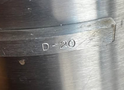 Hobart Model D20 Stainless Steel 20 Qt. Reducer Bowl for 30-40 Qt. Classic Mixer