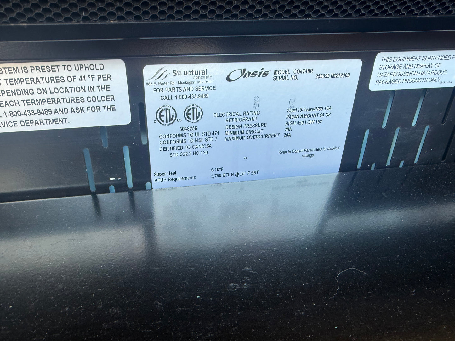 Structural Concepts Oasis MODEL CO4748R