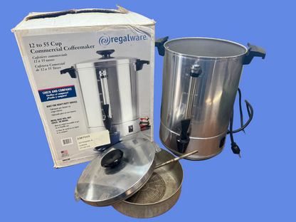 Regal Ware 55 Cup Aluminum Coffee Urn (USED WORKING CONDITION)