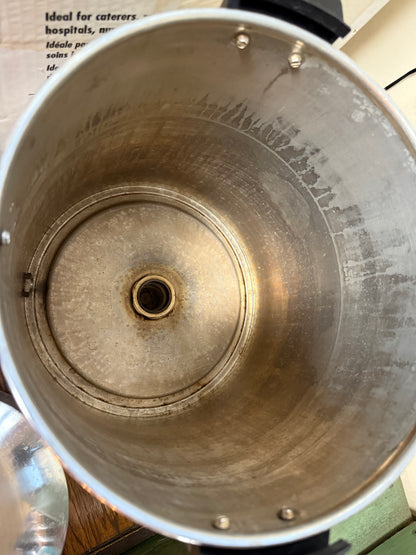 Regalware 58001R 101 cup Percolator Coffee Urn Aluminum (USED WORKING CONDITION)