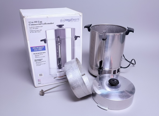 Regalware 58001R 101 cup Percolator Coffee Urn Aluminum (USED WORKING CONDITION)