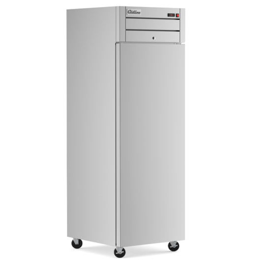 Coldline C-1RL-TM 29" Left-Hinged Solid Door Commercial Top Mount Reach-In Refrigerator