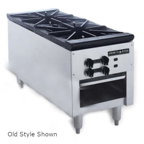 American Range SPSH-18-2-LP 18" Liquid Propane 2 Burners Stock Pot Range - 180,000 BTU