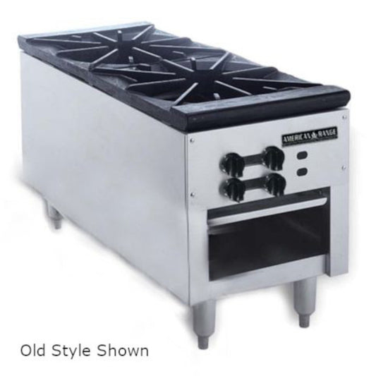 American Range SPSH-18-2-LP 18" Liquid Propane 2 Burners Stock Pot Range - 180,000 BTU