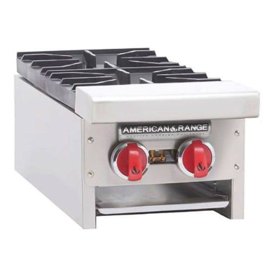 American Range ARSHP-12-2-NG 12" Natural Gas Hot Plate with Two Burners - 64,000 BTU