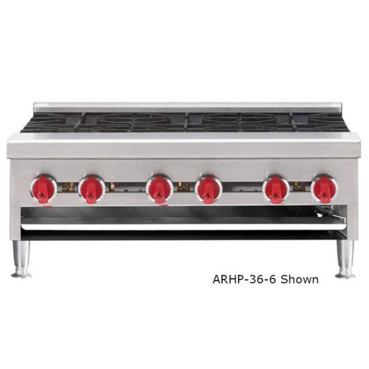 American Range ARSHP-36-3-LP 36" Liquid Propane Gas Hot Plate with Three Burners - 96,000 BTU