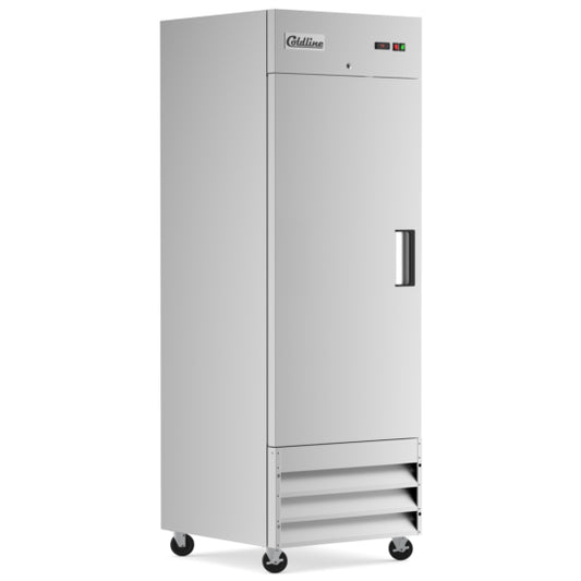Coldline C-1RL 29" Left-Hinged Solid Door Commercial Reach-In Refrigerator - Stainless Steel