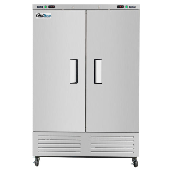 Coldline C-2RF 54" Two Solid Door Dual Temperature Commercial Reach-In Refrigerator, Freezer Combo - Stainless Steel