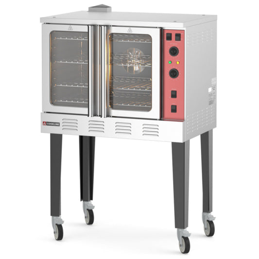 Cookline CC100-SGL Single Deck Full Size Gas Convection Oven - 54,000 BTU