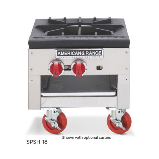 American Range SPSH-18-LP 18" Liquid Propane 1 Burner Stock Pot Range - 90,000 BTU
