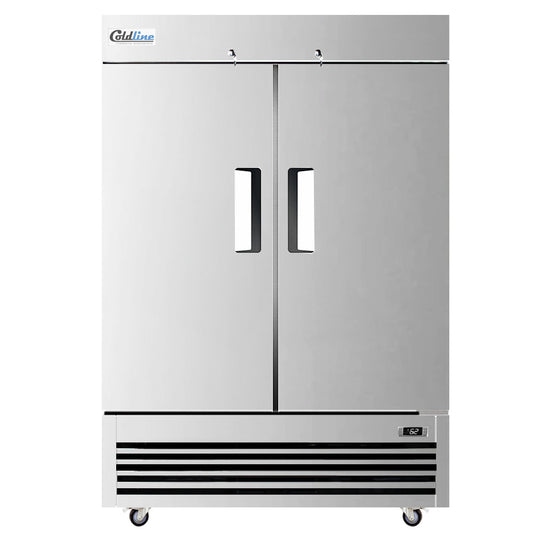 Coldline T-2FE 54" Solid Door Commercial Reach-In Freezer - Stainless Steel
