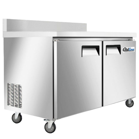 Coldline UC-48FT-BS 48" Undercounter Worktop Freezer with Backsplash
