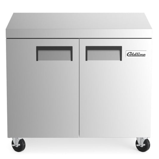 Coldline UC-36F 36" Undercounter Work Top Freezer - 9 Cu. Ft.
