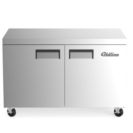 Coldline UC-48F 48" Undercounter Work Top Freezer - 12 Cu. Ft.