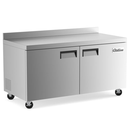 Coldline UC-60F-BS 60" Worktop Freezer with Backsplash