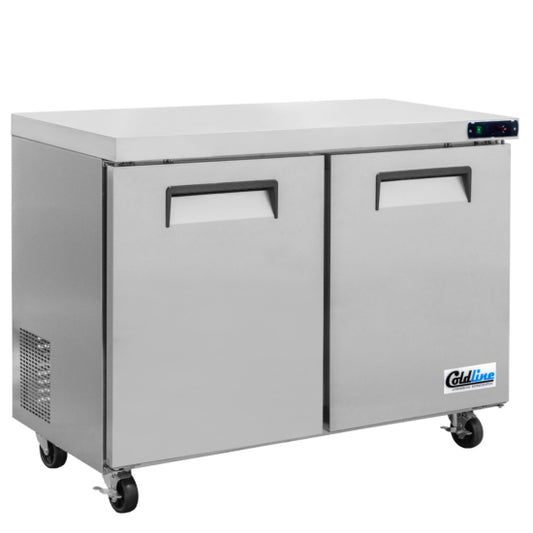 Coldline UCN-48F 48" Narrow Depth Undercounter Worktop Freezer