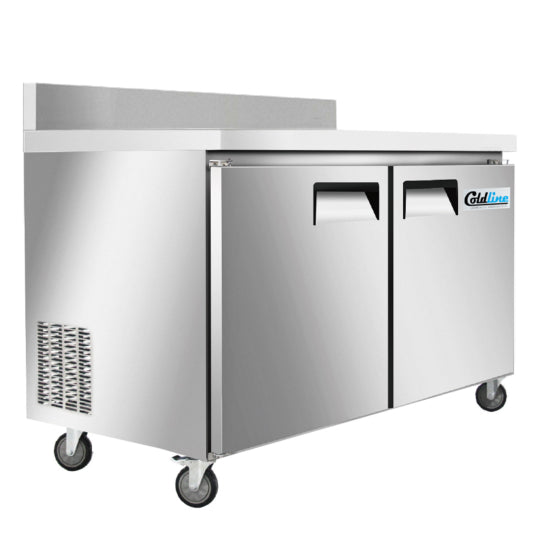 Coldline UC-60FT-BS 60" Undercounter Worktop Freezer with Backsplash